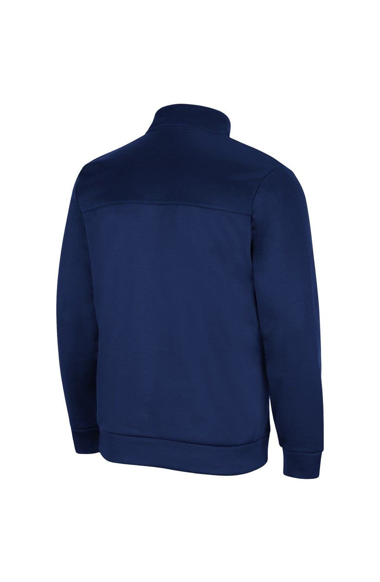 COLOSSEUM Men's Colosseum Navy West Virginia Mountaineers No Tomorrow Quarter-Zip Jacket, Alternate, color,