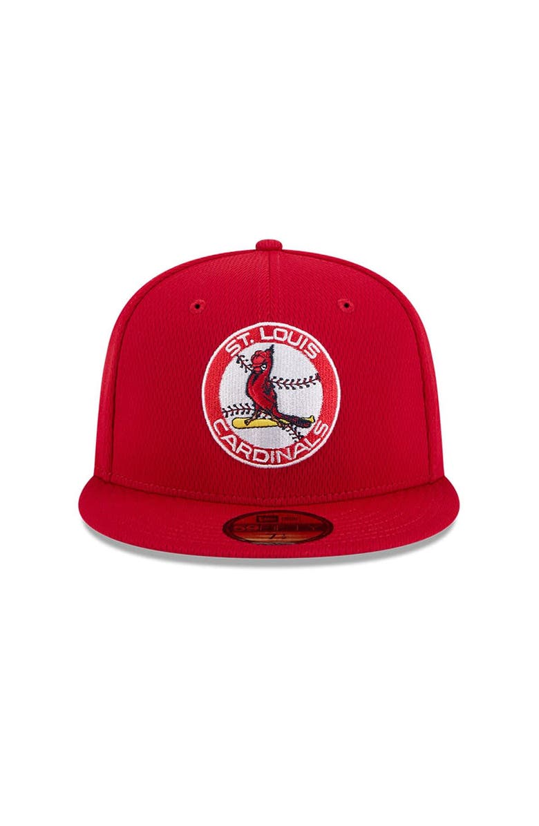 New Era Men's New Era Red St. Louis Cardinals 2025 MLB Clubhouse 59FIFTY Fitted Hat, Alternate, color, 