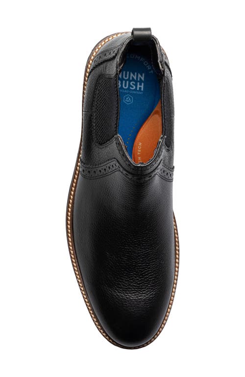 Nunn Bush Otis Ii Chelsea Boot In Black Tumbled