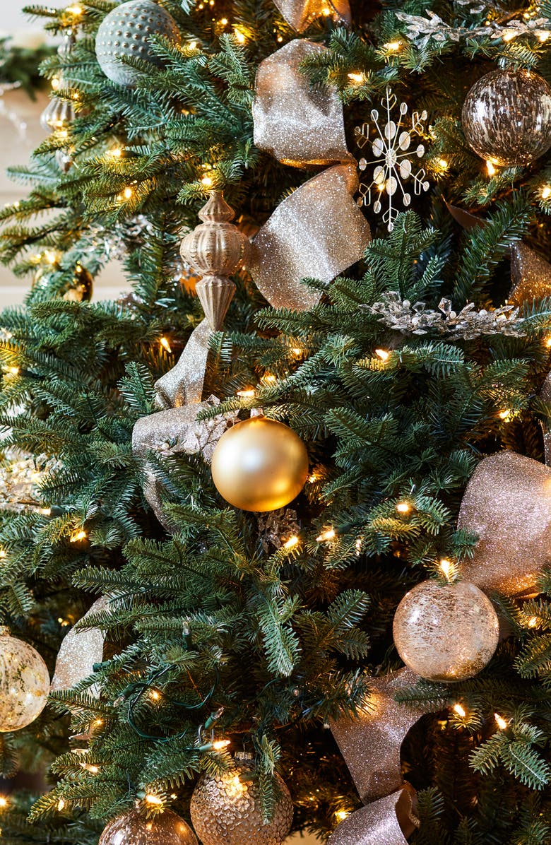 Balsam Hill Set of 35 Burnished Metallic Glass Ornaments, Alternate, color,