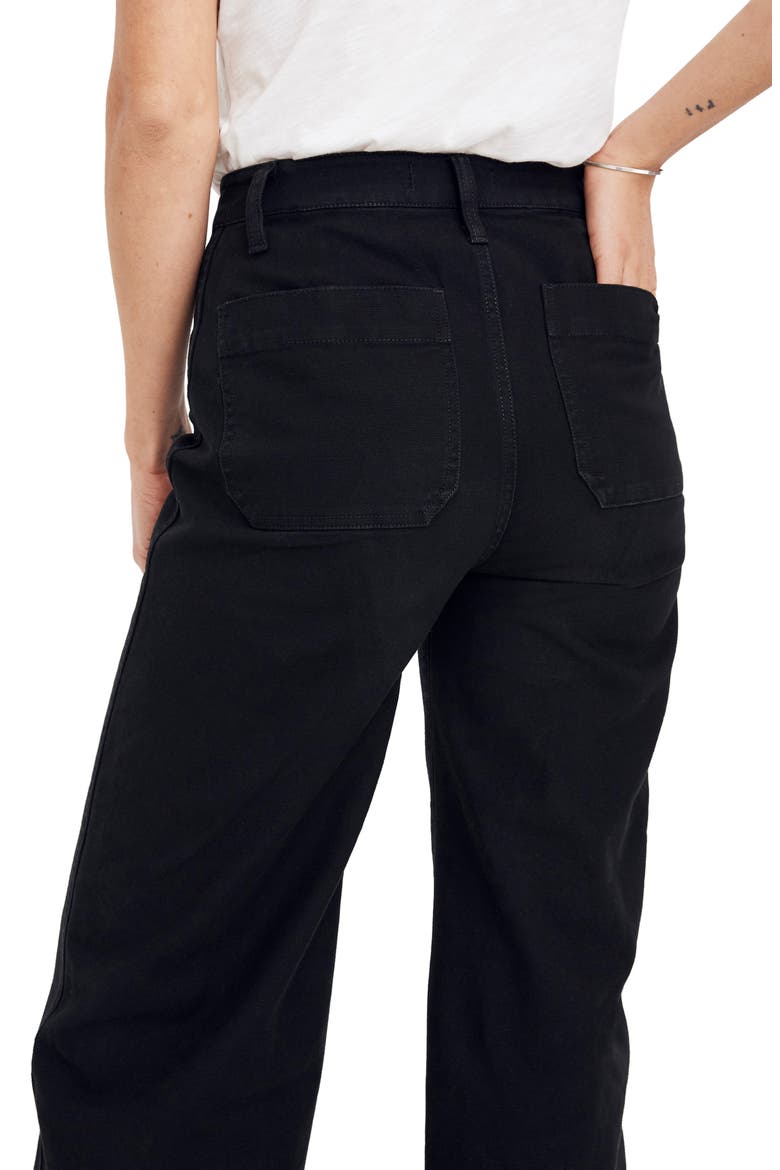 Emmett High Waist Crop Wide Leg Pants, Alternate, color, CLASSIC BLACK