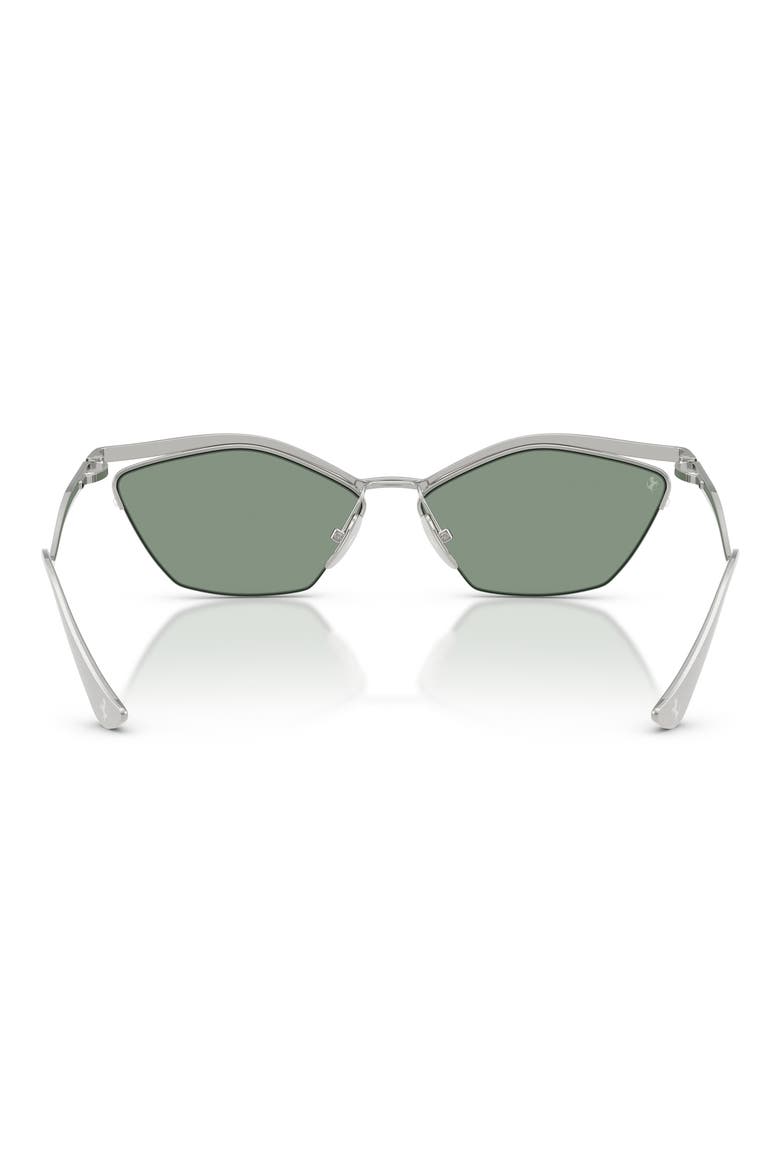 59mm Cat Eye Sunglasses, Alternate, color, SILVER BRUSHED / LIGHT BLUE