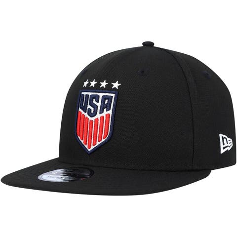 Men's New Era Black USWNT Team Basic 9FIFTY Snapback Hat