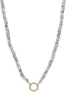 Anzie Boheme Mystic Moonstone Necklace with Hexagon Story Catcher