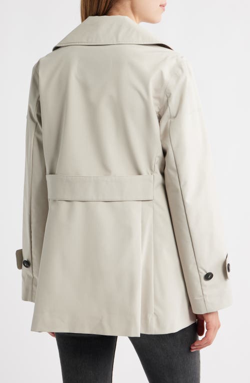 Save The Duck Sofi Waterproof Trench Coat In Gray
