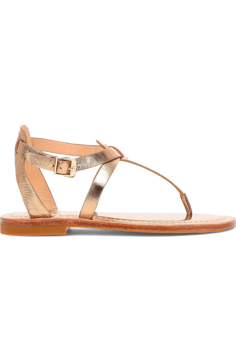 Frye Taylor Snake Print Ankle Strap Sandal, Alternate, color, Dark Gold