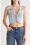 Crop Denim Vest