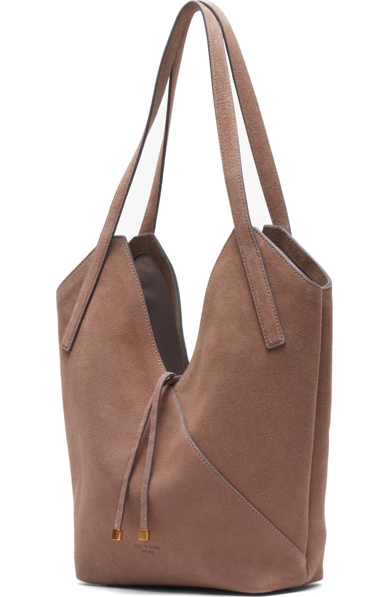 rag & bone Small Alix Carryall Suede Tote, Alternate, color, Cly