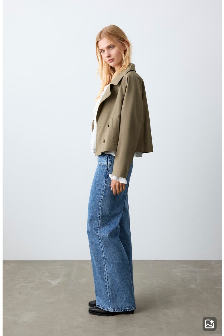 Low Rise Wide Leg Jeans, Alternate, color, MEDIUM BLUE