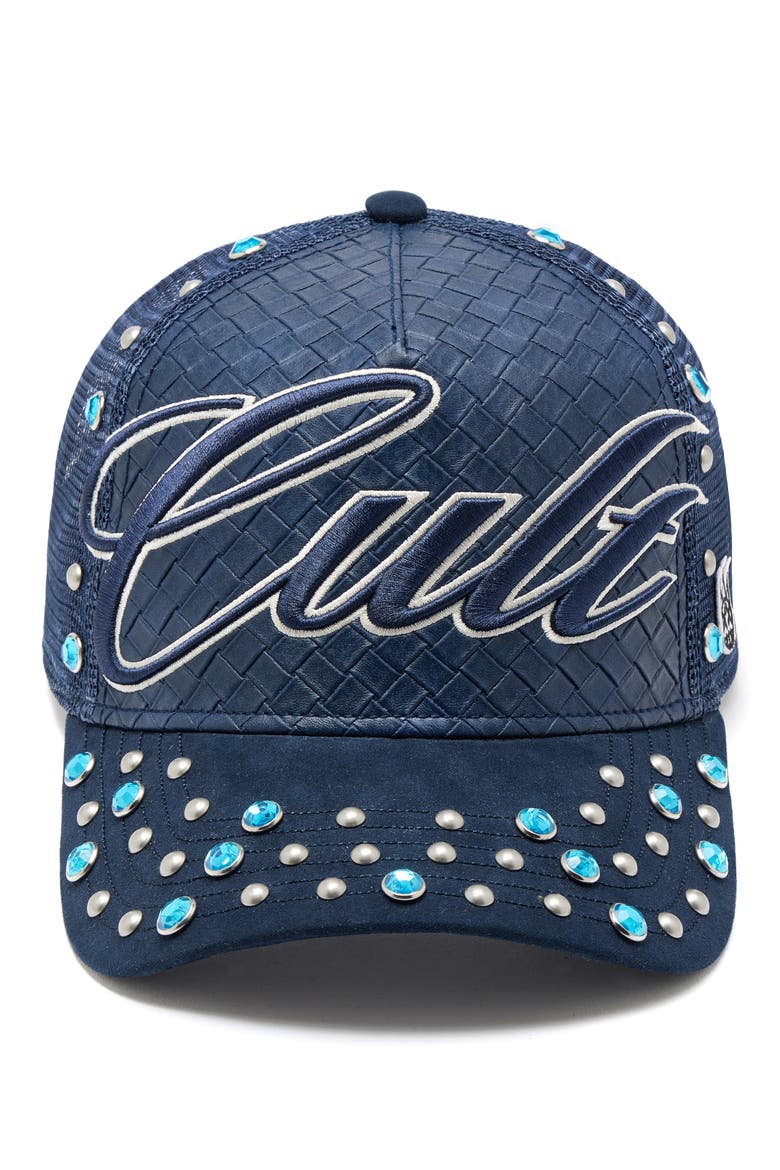 Mesh Back Trucker Baseball Cap, Main, color, NAVY