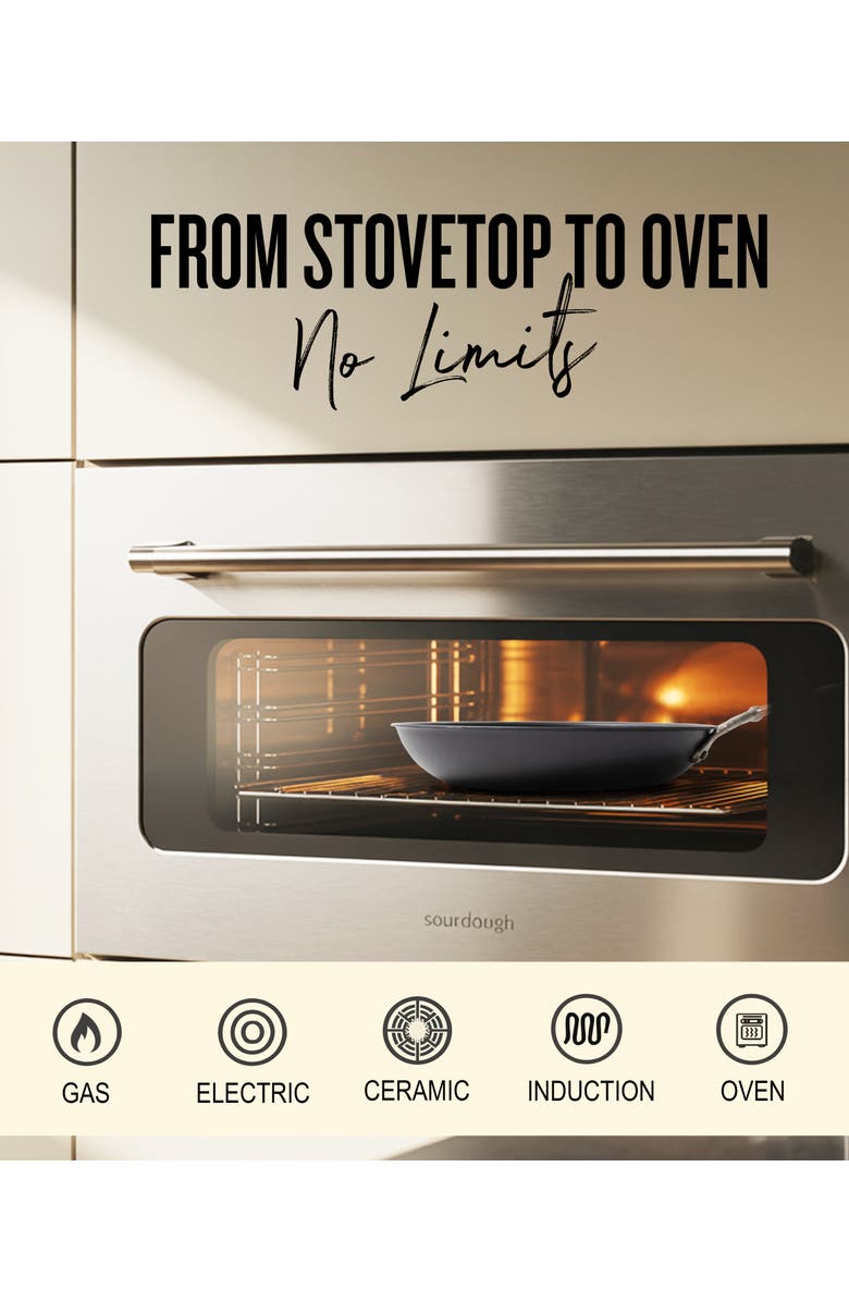 Alva Artist Blue Carbon Steel Frying Pan, Alternate, color, Blue 9.5-Inch