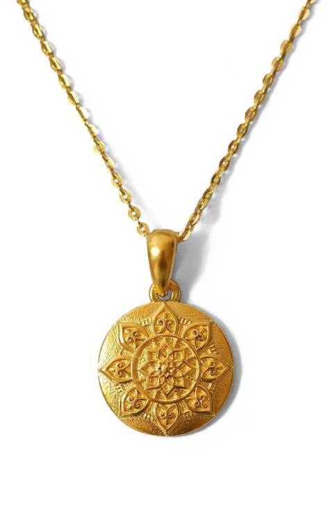I Am Worthy mandala necklace