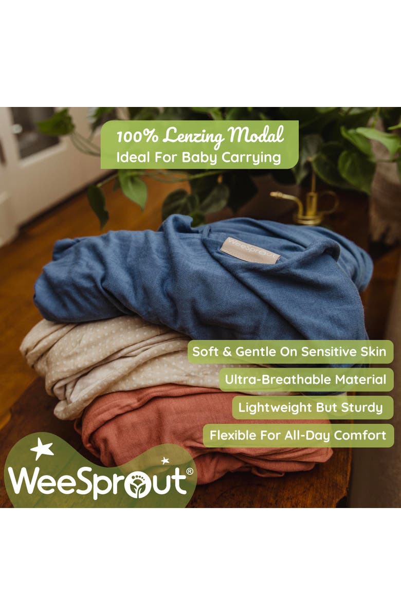 WeeSprout Baby Wraps Carrier - Perfect Child Sling for Newborn & Infant, Enhances Bonding, Alternate, color, Pebble Grey