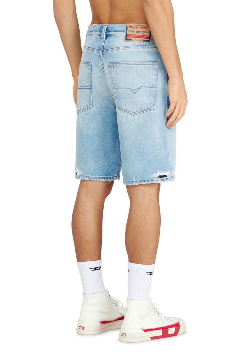DIESEL<sup>®</sup> Regular-Short Distressed Denim Shorts, Alternate, color, Denim