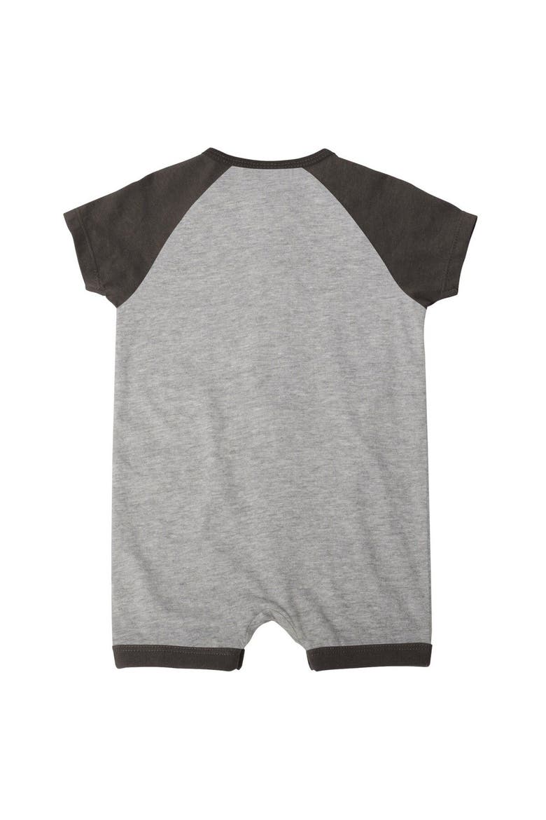 Newborn & Infant Heather Gray San Diego Padres Extra Base Hit Raglan Full-Snap Romper, Alternate, color, Heather Gray