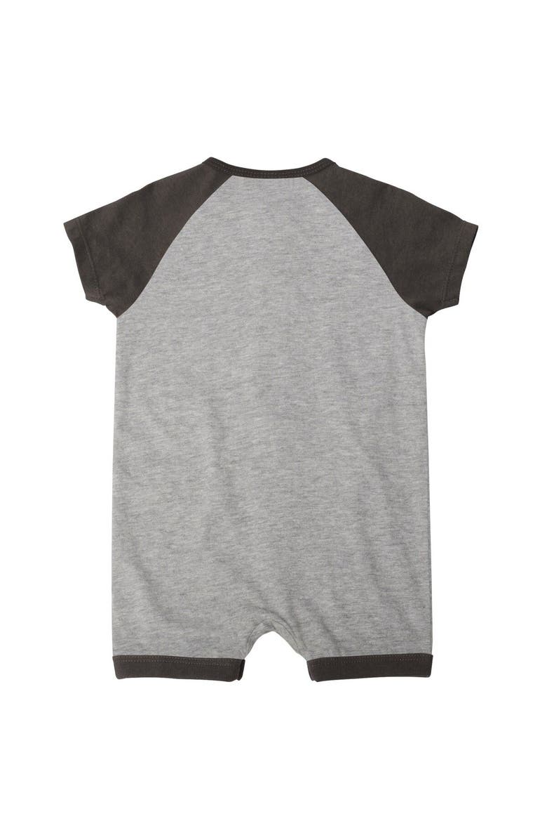 Outerstuff Newborn & Infant Heather Gray San Diego Padres Extra Base Hit Raglan Full-Snap Romper, Alternate, color, Heather Gray