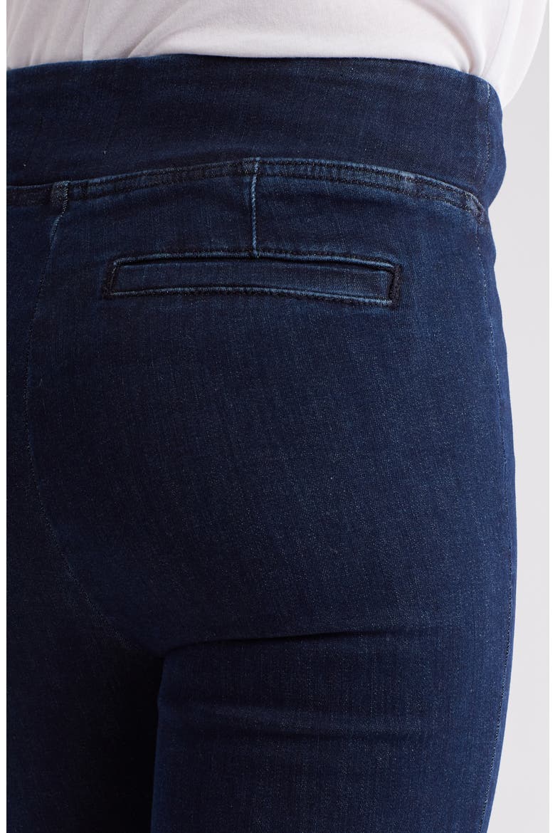 Jet Set Pintuck Crop Mini Bootcut Pull-On Jeans, Alternate, color, KELLER