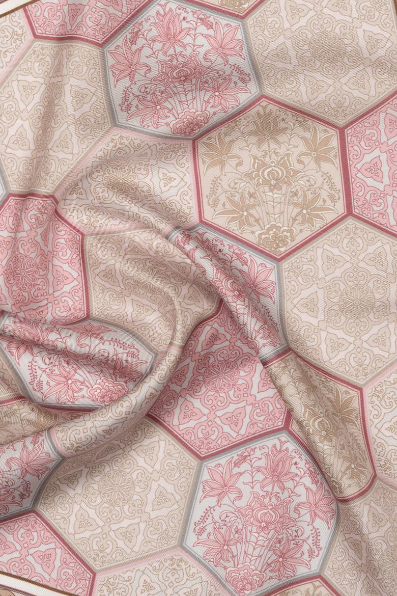 Dante - Silk Pocket Square for Men, Alternate, color, Pink