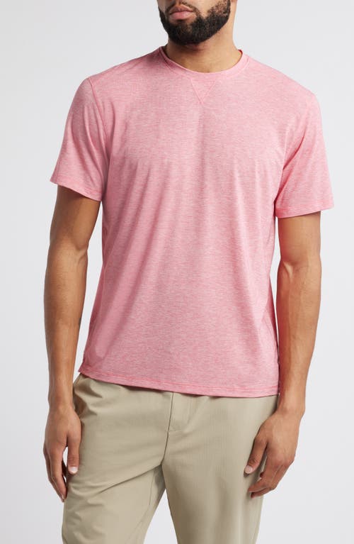 Johnnie-o Course Performance T-shirt In Rouge Red