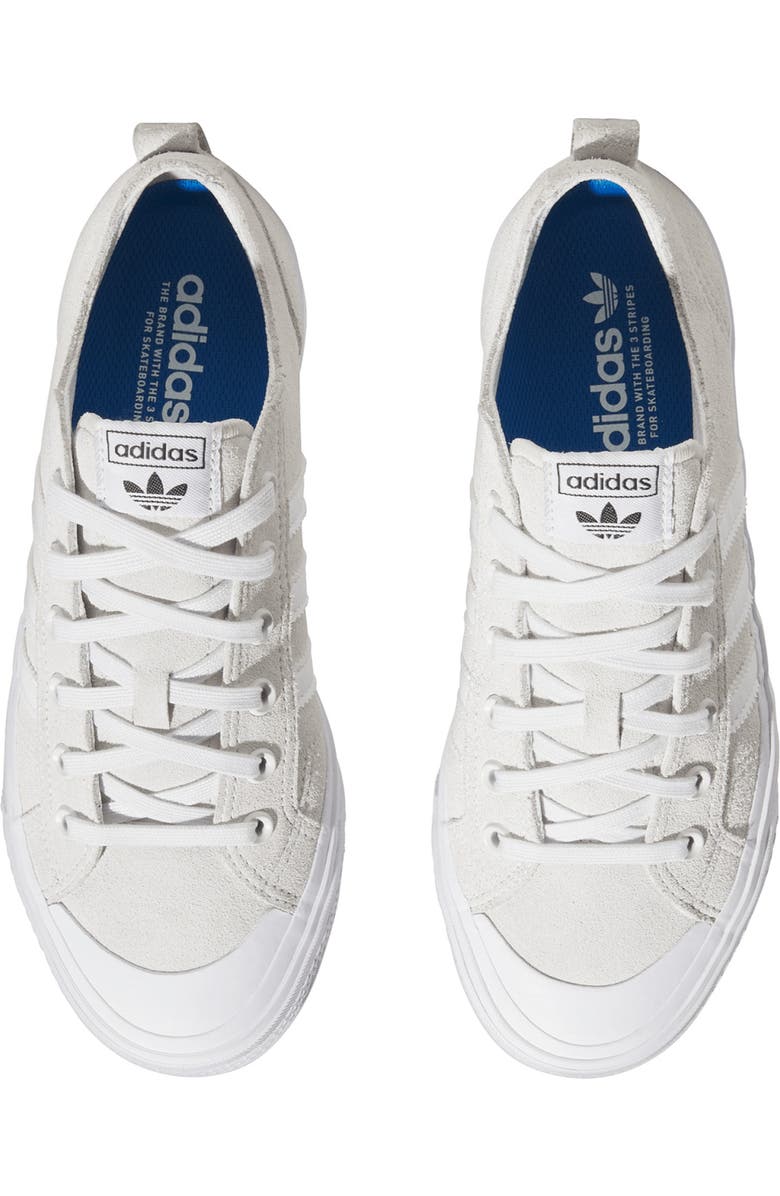 adidas Nizza ADV Low Top Sneaker, Alternate, color, Crystal White/ White