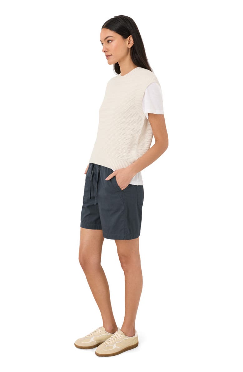 Pact Organic Cotton Stretch Poplin Short, Alternate, color, Steel Blue