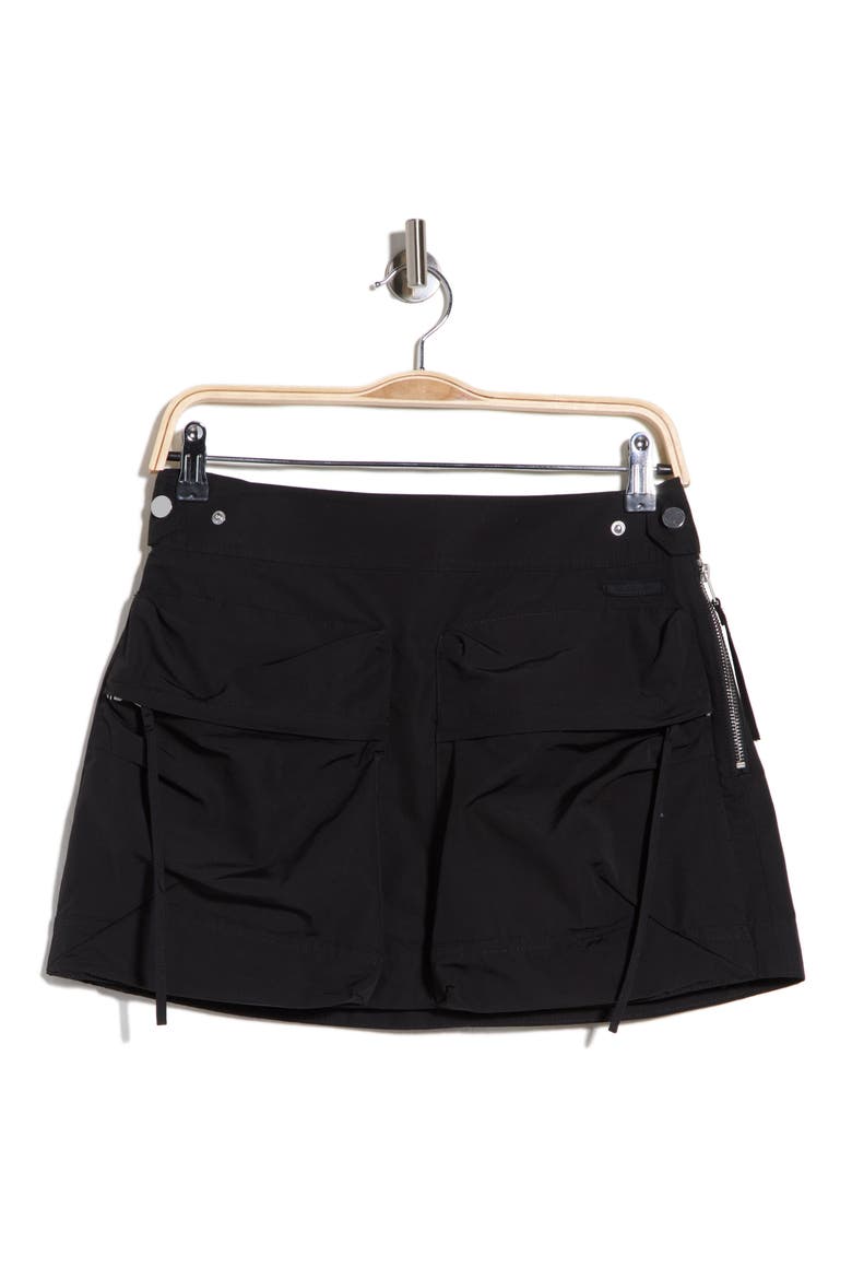 Utility Mini Skirt, Alternate, color, BLACK