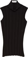 Callas Milano Romy Sleeveless Turtleneck in Merino Wool Rib