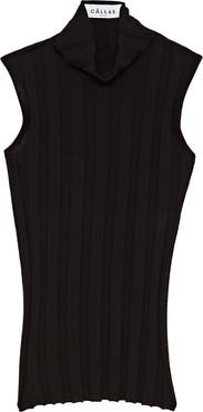 Callas Milano Romy Sleeveless Turtleneck in Merino Wool Rib