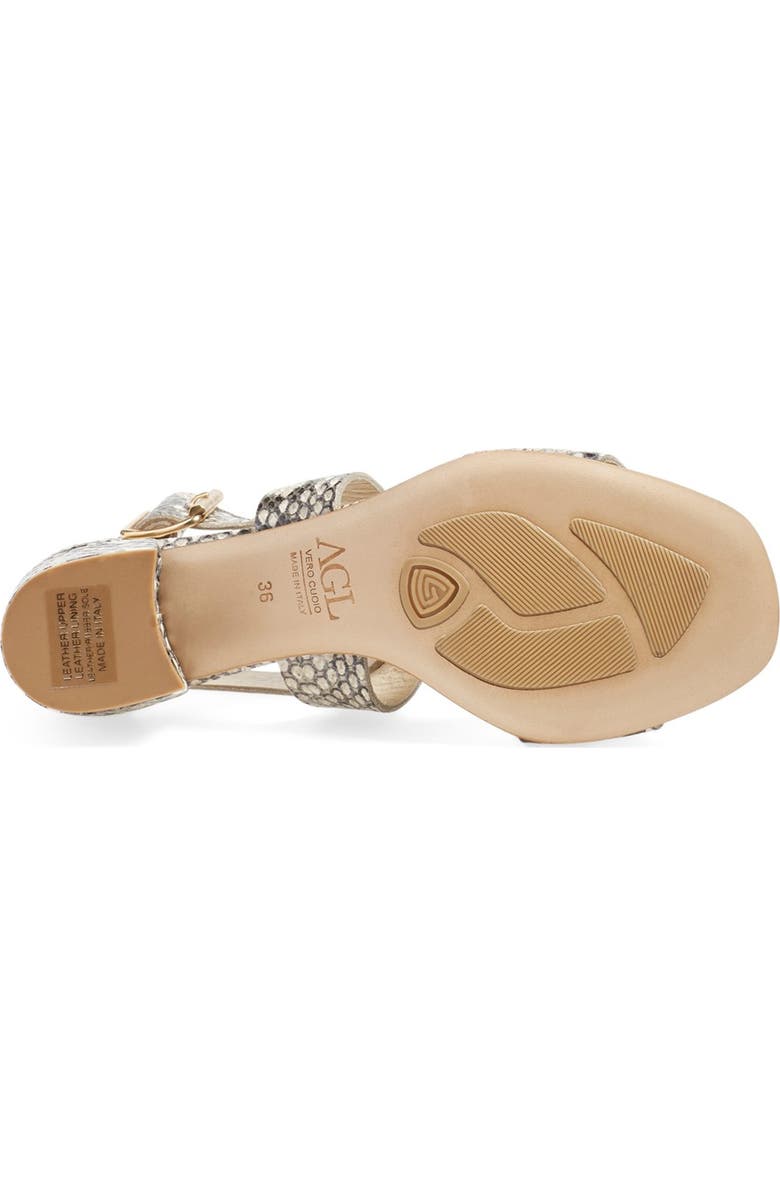 AGL 'City' Block Heel Sandal, Alternate, color,