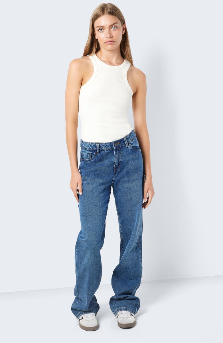 Noisy may Amanda Wide Leg Jeans, Alternate, color, 