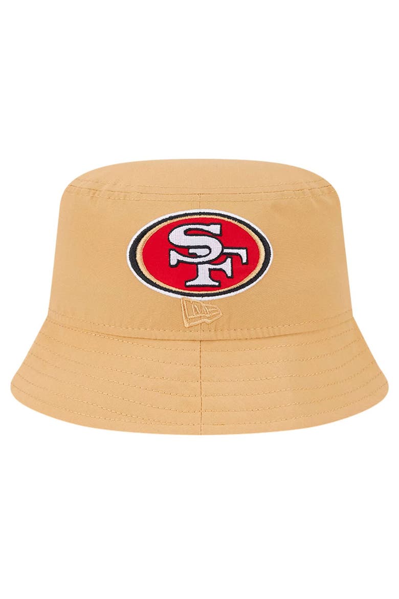Men's New Era Gold San Francisco 49ers Helmet Bucket Hat, Alternate, color, Gold