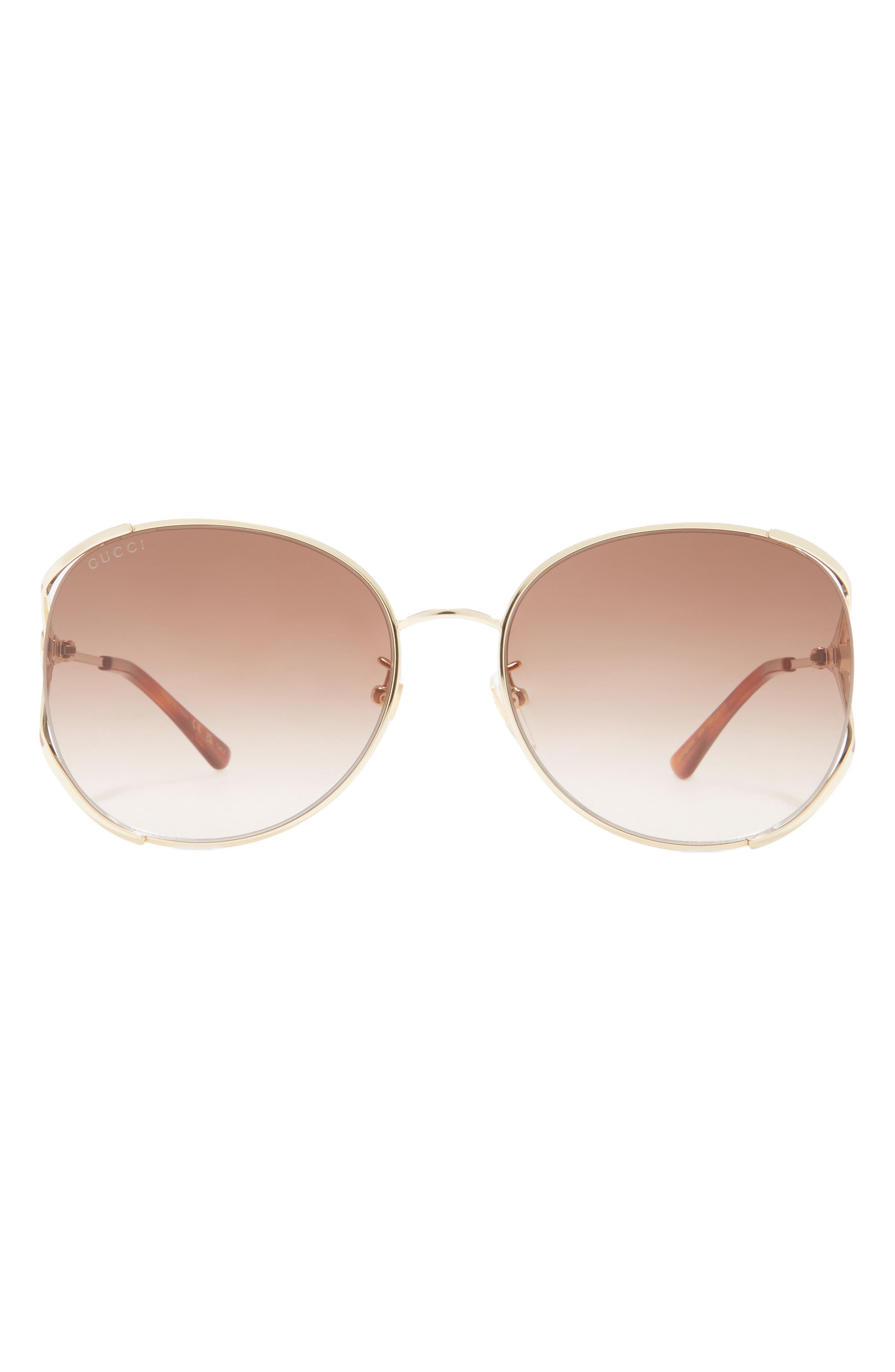 Gucci 59mm Gradient Round Sunglasses