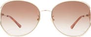 Gucci 59mm Gradient Round Sunglasses