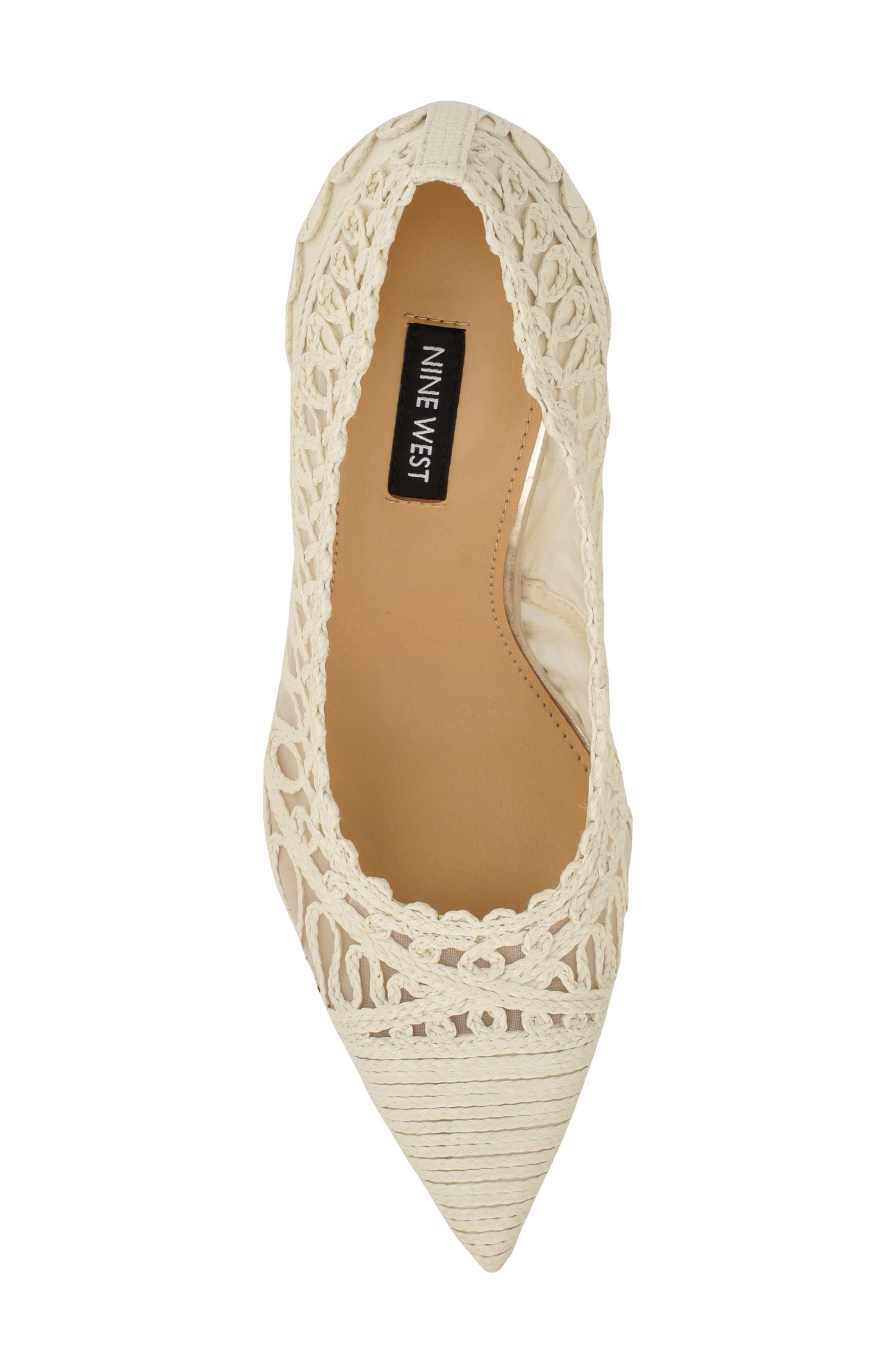 Frista Pointed Cap Toe Pump, Alternate, color, IVORY