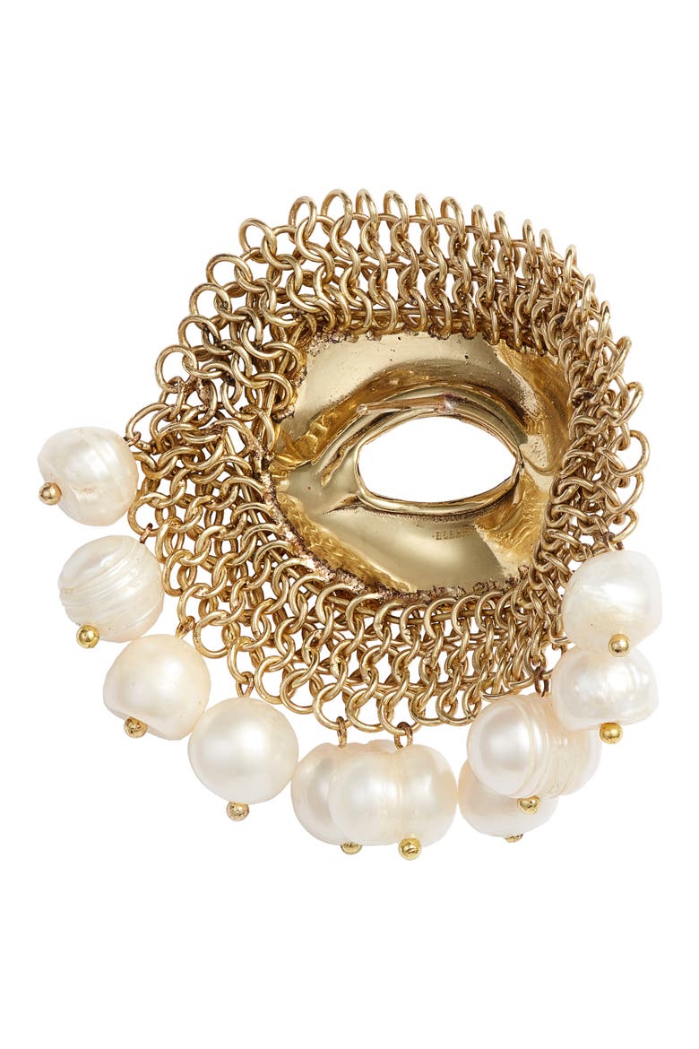 Pedigree XL Eye Earrings, Alternate, color, GOLD