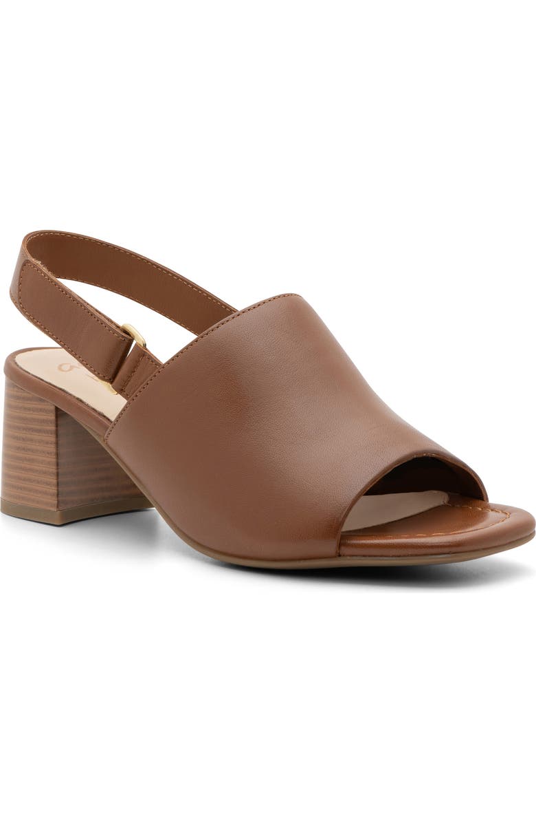 ara Berwyn Slingback Sandal, Main, color, Cognac Leather