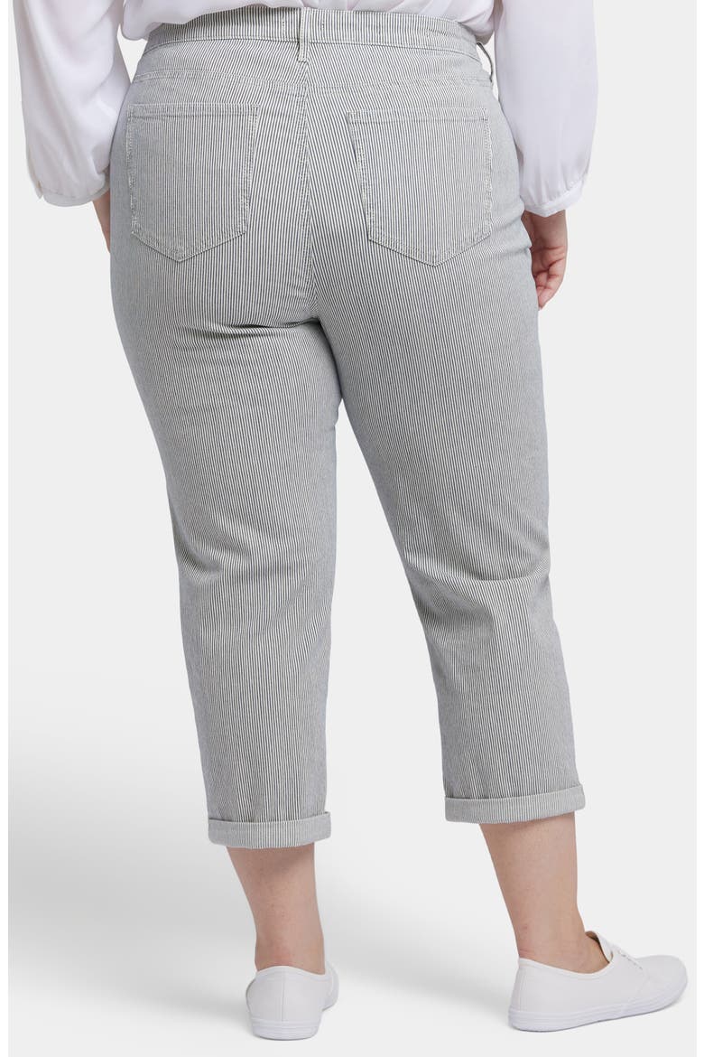 Chloe Cuff Capri Jeans, Alternate, color, LUARCA STRIPE