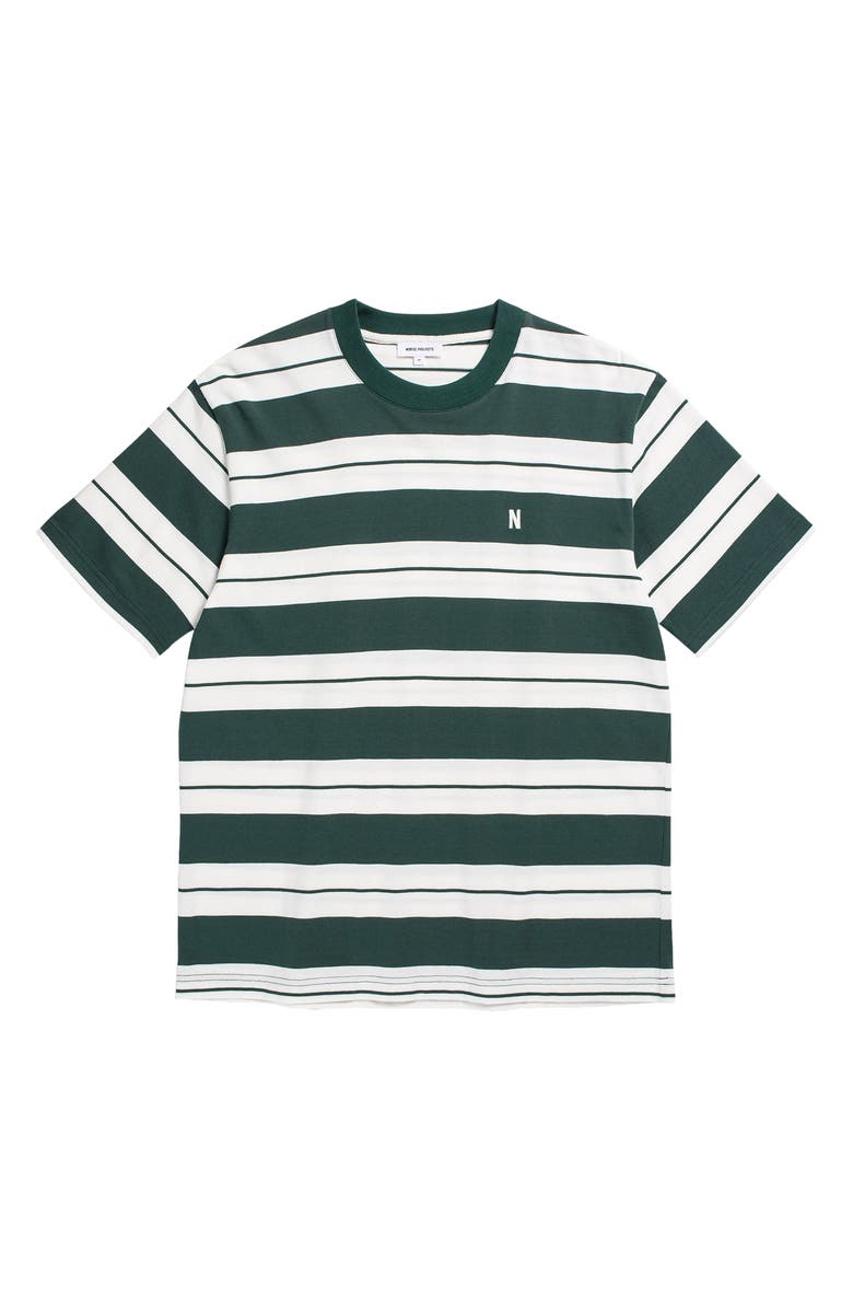 Norse Projects Johannes Varsity Stripe Organic Cotton T-Shirt, Main, color,