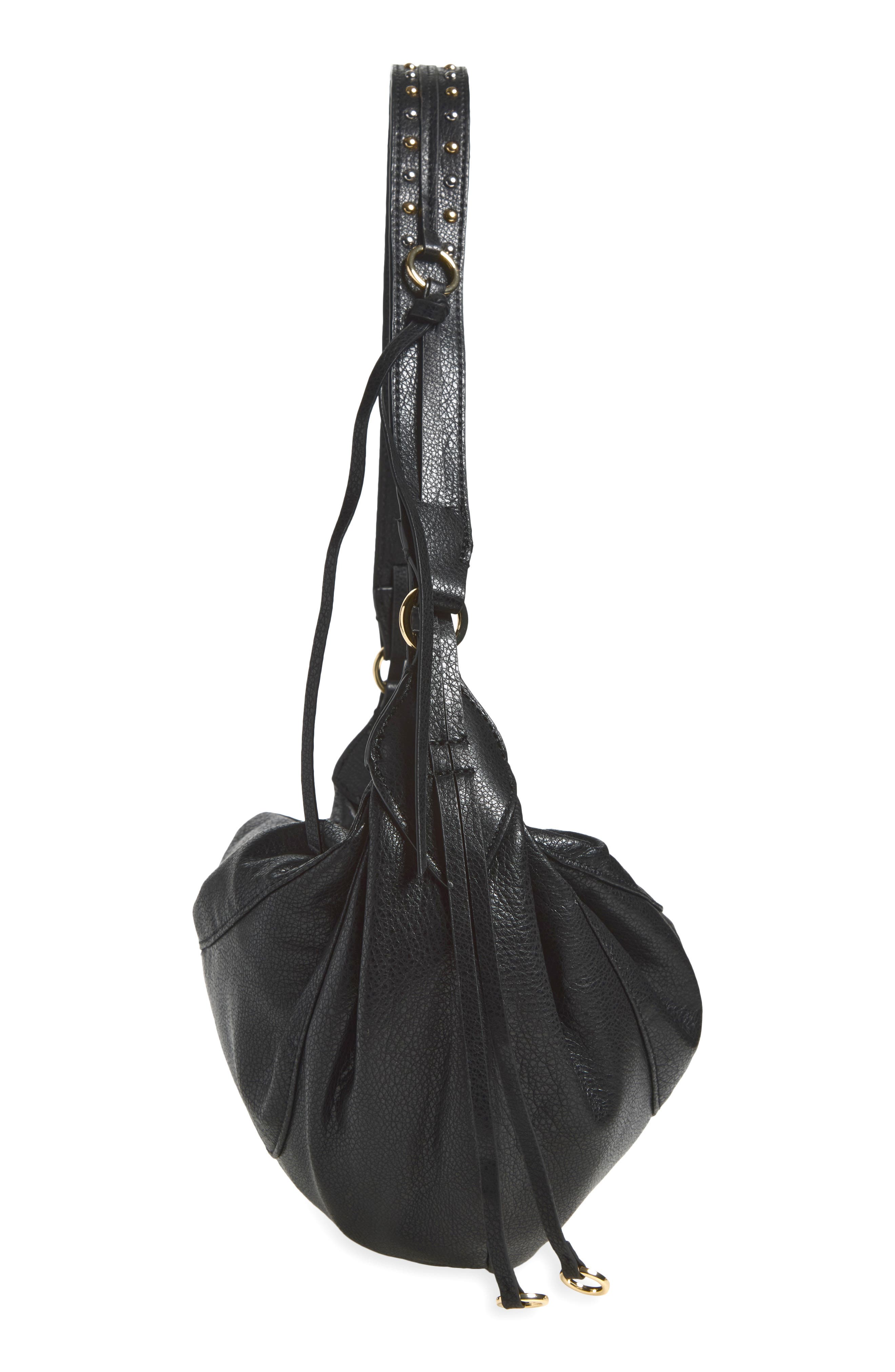 Tin Shoulder Bag, Alternate, color, BLACK