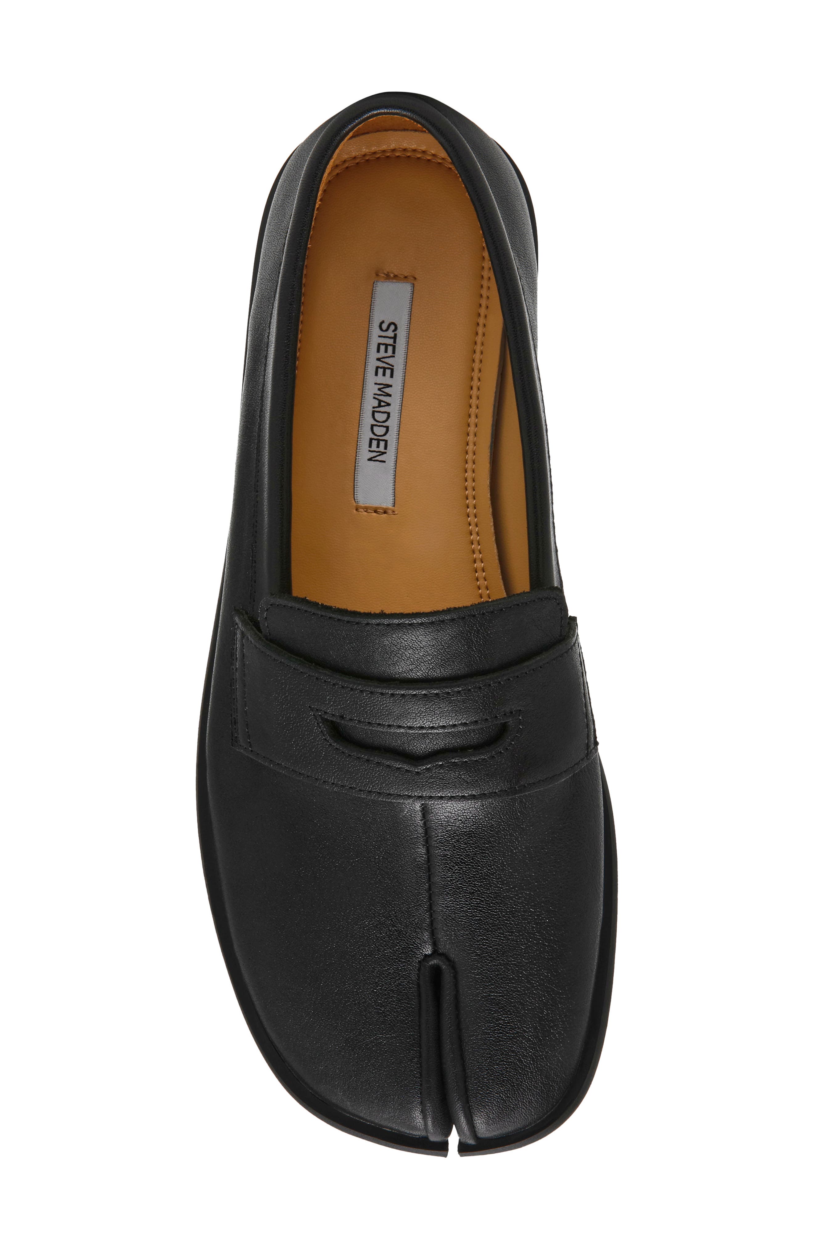 Thesis Penny Loafer, Alternate, color, BLACK LEATHER