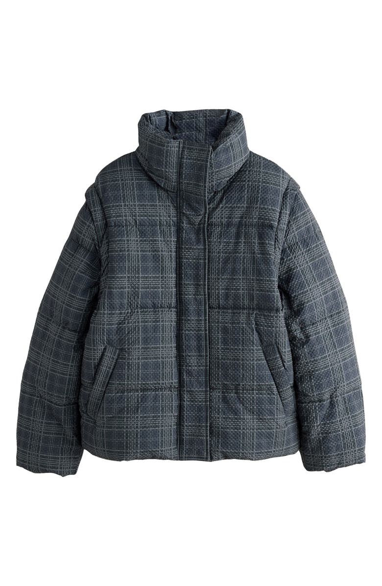NEXT Check Puffer Jacket, Alternate, color, Blue