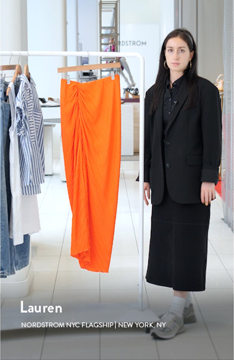 Plissé Sarong Maxi Skirt, sales video thumbnail