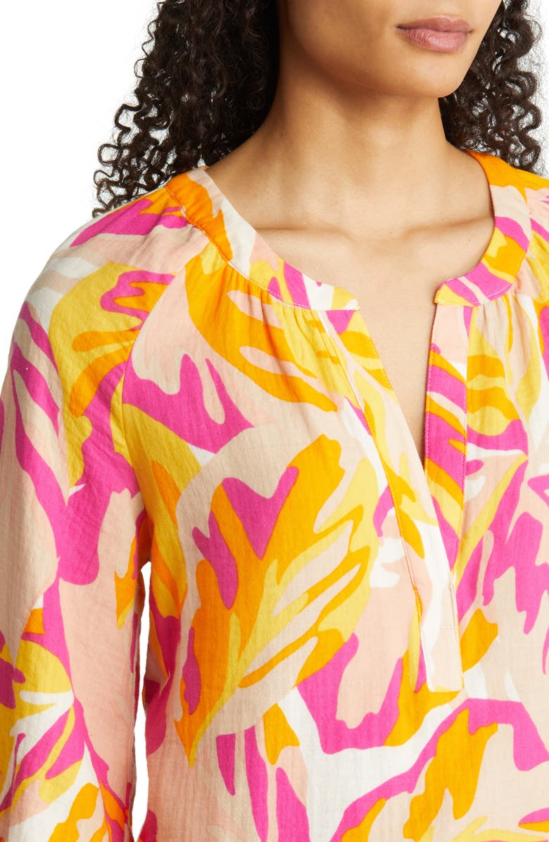Sanctuary Island Print Gauze Tunic, Alternate, color,
