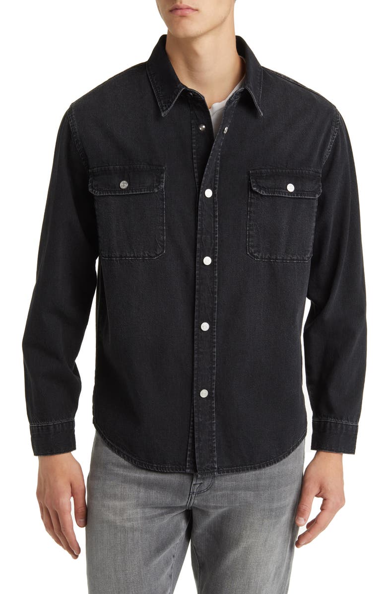 FRAME Denim Snap-Up Shirt, Alternate, color, 