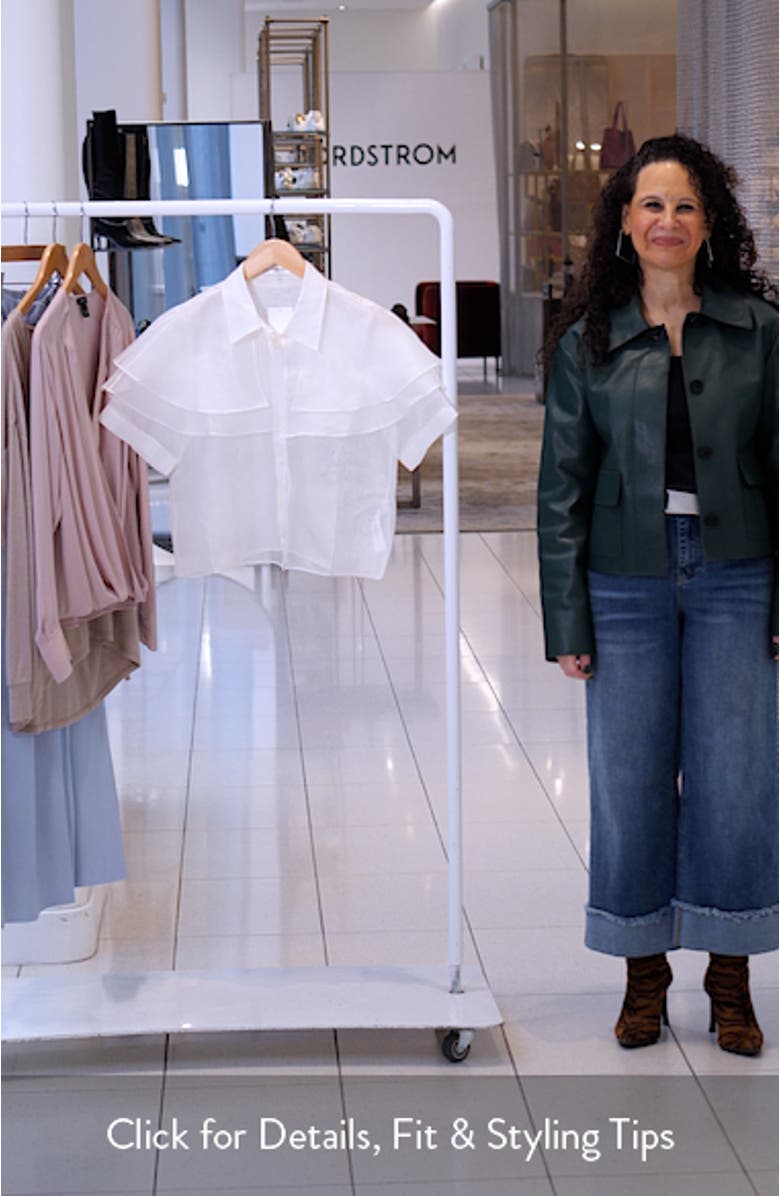 Cape Accent Silk Button-Up Shirt, sales video thumbnail