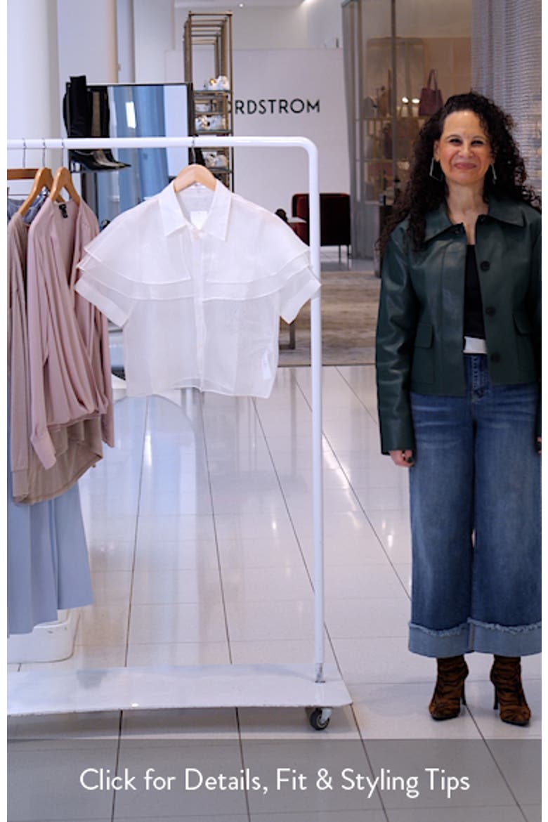 Cape Accent Silk Button-Up Shirt video