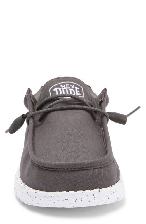 Hey Dude Wally Slub Canvas Slip-on Shoe