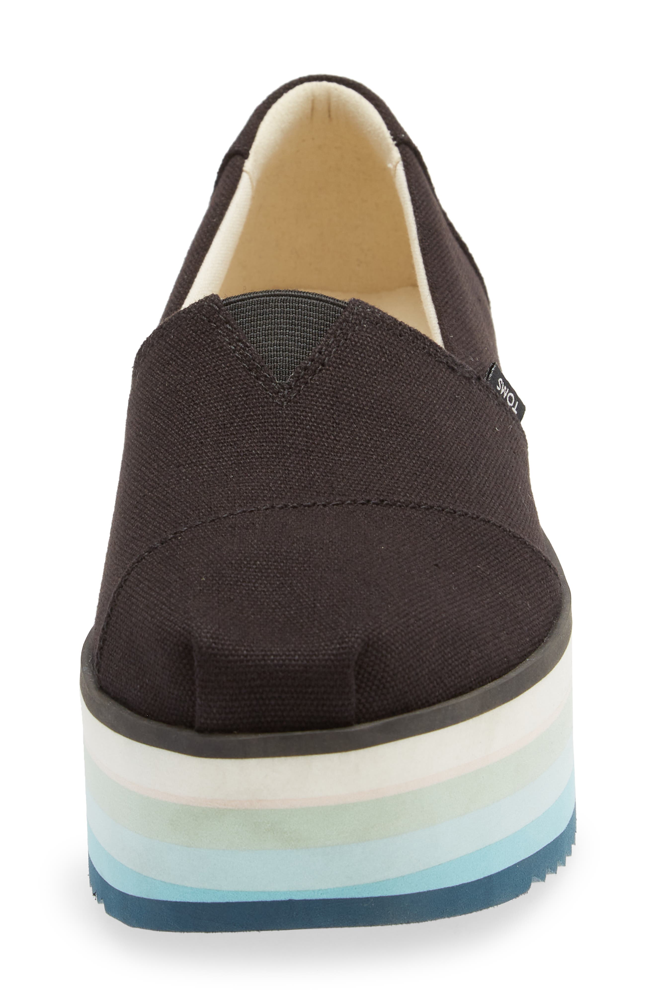 TOMS Alpargata High Platform Slip-On, Alternate, color, 