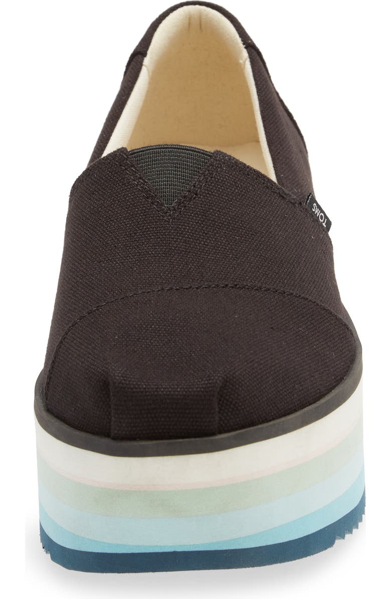 TOMS Alpargata High Platform Slip-On, Alternate, color,