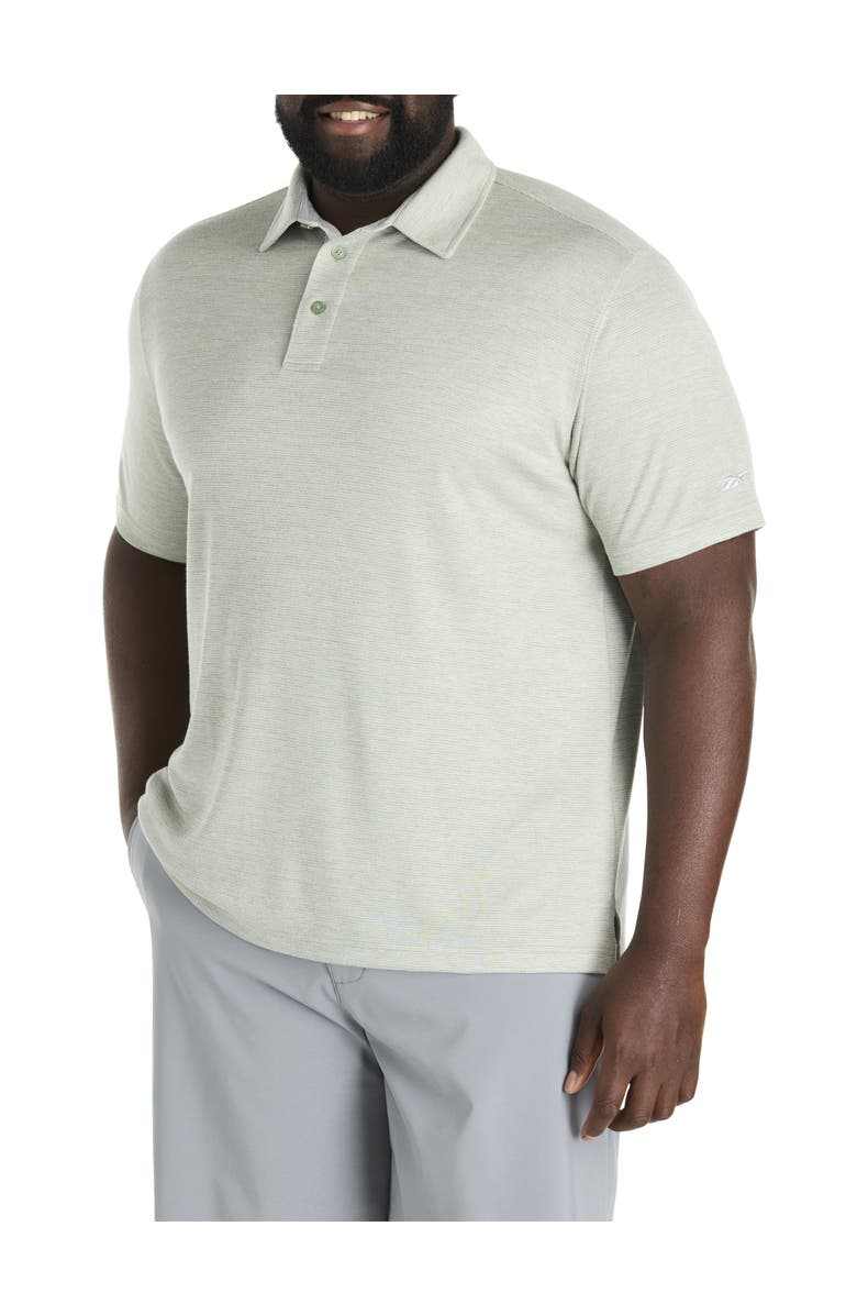 Reebok Big & Tall Performance Textured Polo Shirt, Main, color, Hybrid Green Heather